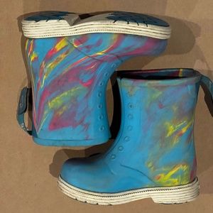 Tye Dye Native Toddler Rain Boots size 8C
